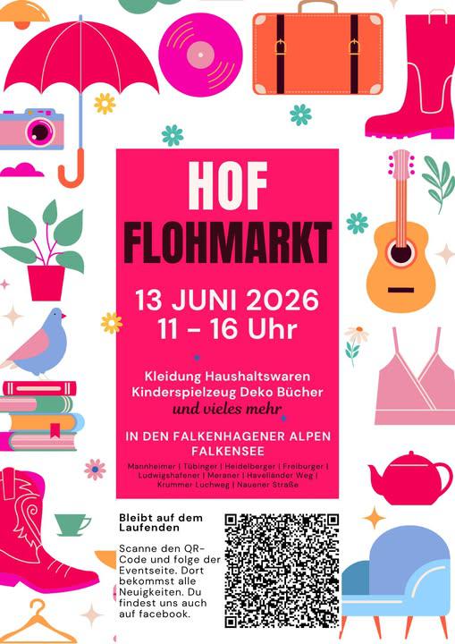 Hof‑Flohmarkt in den Falkenhagener Alpen, Falkensee