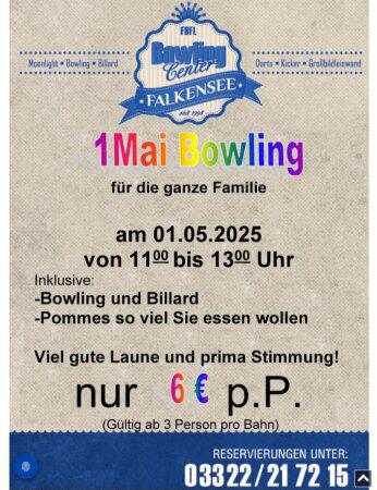 Bowling zum 1. Mai