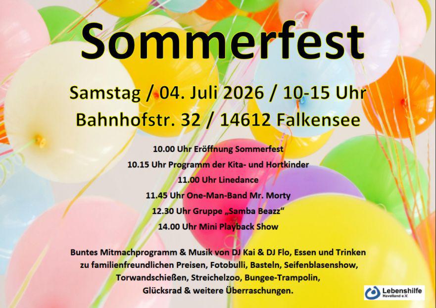 Sommerfest Lebenshilfe 2026