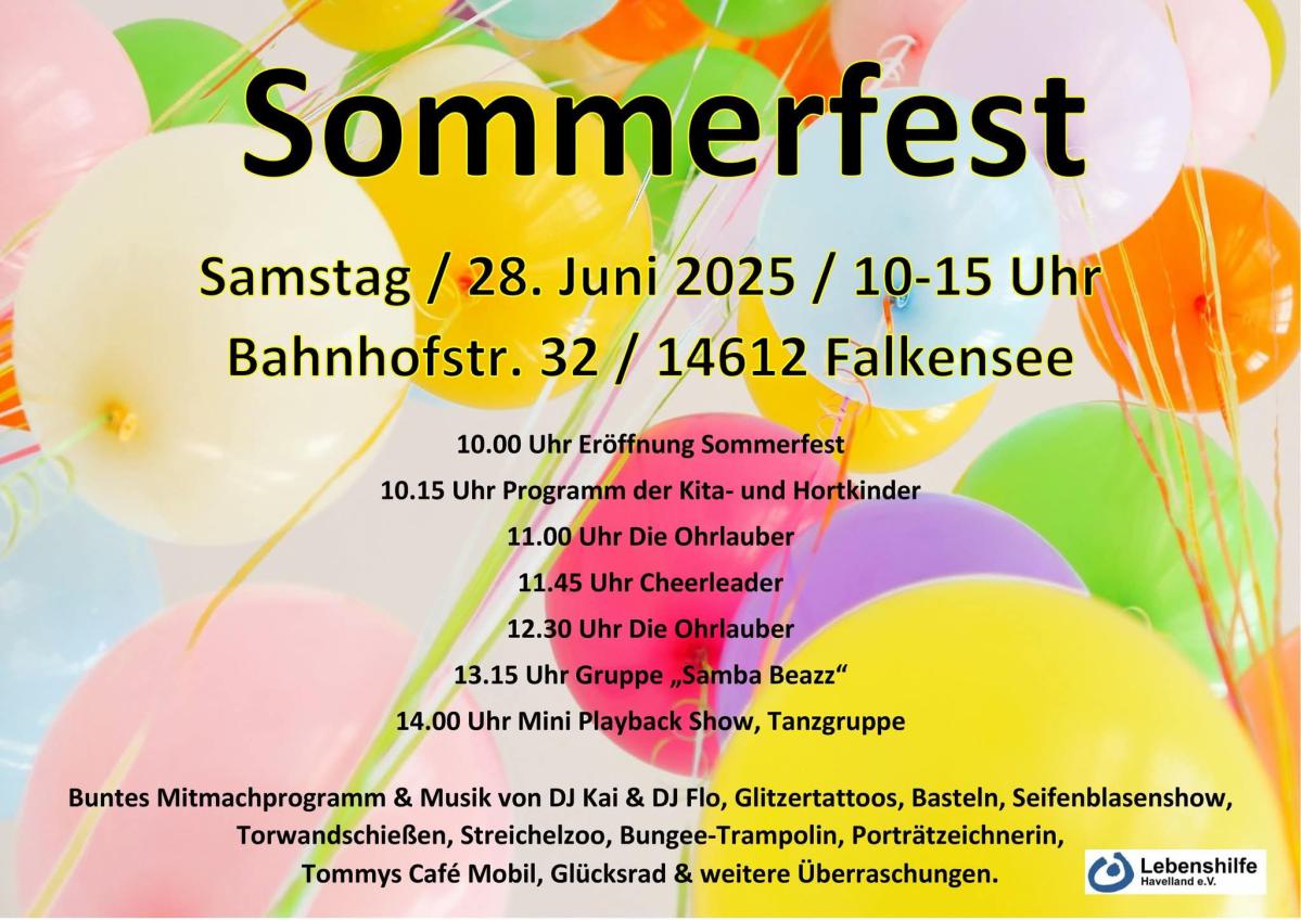 Sommerfest der Lebenshilfe in Falkensee 2025